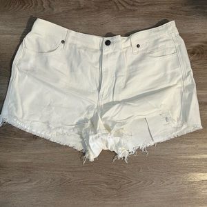 White Aerie Denim Shorts XL